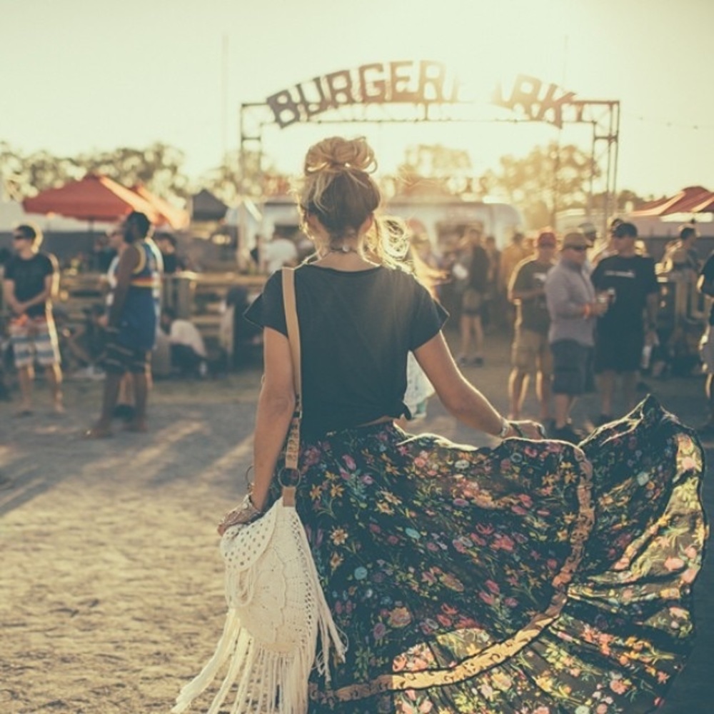 Gypsy Queen Castaway Black Floral Skirt - Spell Designs